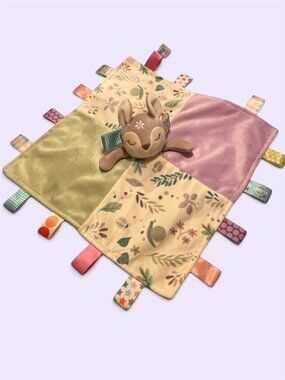 Taggies Flora Fawn Character Blanket, 13 x 13, Like New